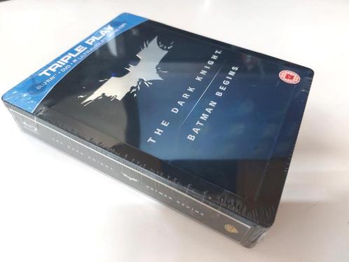 Dark Knight + Batman Begins Jumbo Bluray + DVD Steelbook, Cd's en Dvd's, Blu-ray, Nieuw in verpakking, Actie, Ophalen of Verzenden