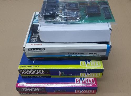 5 Stuks PC Kaarten Nieuw in Doos SOUNDCARD FIREWIRE TV SATA, Computers en Software, Geluidskaarten, Nieuw, Intern, Ophalen of Verzenden