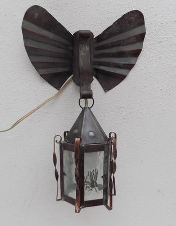 Wandlamp amsterdamse school uil silhouet lantaarn vintage   beschikbaar voor biedingen