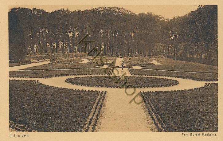 Uithuizen - Park Burcht Menkema [KRST007-4730, Verzamelen, Ansichtkaarten | Nederland, Ongelopen, Groningen, 1960 tot 1980, Verzenden