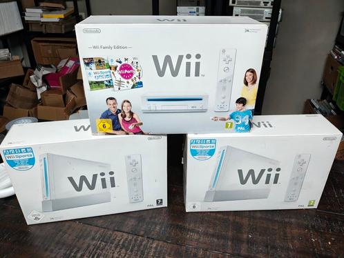 Wii set in doos, Spelcomputers en Games, Spelcomputers | Nintendo Wii, Zo goed als nieuw, Met 1 controller, Ophalen of Verzenden