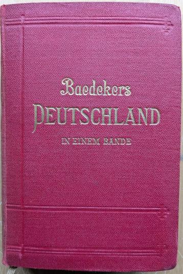 Baedekers Deutschland in einem Bande, kurzes Reisehandbuch beschikbaar voor biedingen