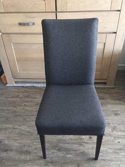 6 eetkamerstoelen met stoffen bekleding, Huis en Inrichting, Stoelen, Gebruikt, Ophalen