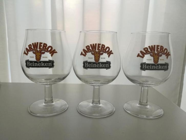 Heineken Tarwebok glazen (3 stuks), Verzamelen, Biermerken, Zo goed als nieuw, Glas of Glazen, Heineken, Ophalen of Verzenden
