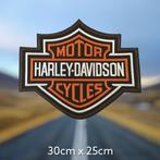 Harley badge / patch, B&S oranje, large, 30 x 25 cm., Motoren, Kleding | Motorkleding, Nieuw zonder kaartje, Overige typen