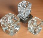 3x Vintage ice cube kaarsenhouder, Ophalen of Verzenden