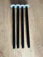4 x Ikea zwarte tafelpoot Adils, Ophalen, Tafelpoot, Gebruikt, 50 tot 100 cm