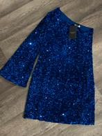 Loavies off shoulder jurk blauw glitter, maat XL, Blauw, Maat 46/48 (XL) of groter, Nieuw, Ophalen of Verzenden