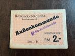 Buchenwald zeldzame twee mark met SS stempel, Postzegels en Munten, Bankbiljetten | Europa | Niet-Eurobiljetten, Los biljet, Duitsland