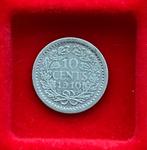 VERSCHILLENDE JAREN 10 cent Wilhelmina 'Hermelijnen Mantel', Ophalen, Zilver, 10 cent, Koningin Wilhelmina