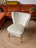 Vintage retro cocktailstoel, Ophalen, Gebruikt, Leer, Minder dan 50 cm