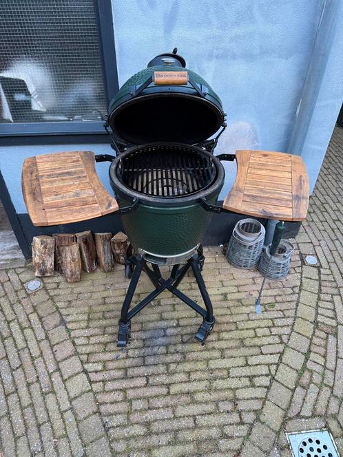 Big Green Egg Medium ZGAN, Tuin en Terras, Houtskoolbarbecues, Zo goed als nieuw, Ophalen