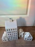 Leuke kaarsenhuisjes set gratis, Ophalen, Overige materialen, Wit, Zo goed als nieuw