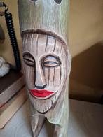Houtsnijwerk Tiki Beeld totempaal, Antiek en Kunst, Kunst | Beelden en Houtsnijwerken, Ophalen of Verzenden