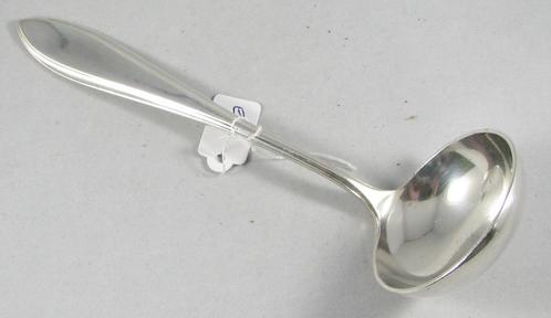 zilveren Juslepel Sauslepel massief 835 zilver model puntfil, Antiek en Kunst, Antiek | Goud en Zilver, Zilver, Ophalen of Verzenden