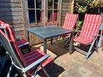 Mooie tuinset van Bellagio, Tuin en Terras, Tuinsets en Loungesets, Ophalen, 4 zitplaatsen, Gebruikt, Aluminium