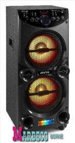 Karaoke Speaker, Party Station on Wheels 2X 10”, LIVE2104, Vonyx, Nieuw, Info@marbeco.nl, Complete set