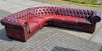 Chesterfield hoekbank rood 3.10 x 2.60 + GRATIS BEZORGD