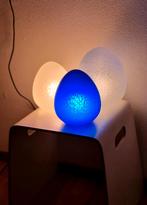 Egglampen eilampen set van 3 cobalt blauw, wit + lichtblauw, Ophalen, Gebruikt, Minder dan 50 cm, Glas