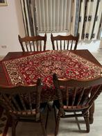 Eiken meubels tegen elk aannemelijk bod, Huis en Inrichting, Complete eetkamers, Ophalen, Gebruikt, Donker eiken, 4 tot 6 stoelen