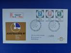 Postzegel NL 1967 FDC 85 Amphilexzegels met Aantekenstrookje, Postzegels en Munten, Postzegels | Nederland, Ophalen of Verzenden