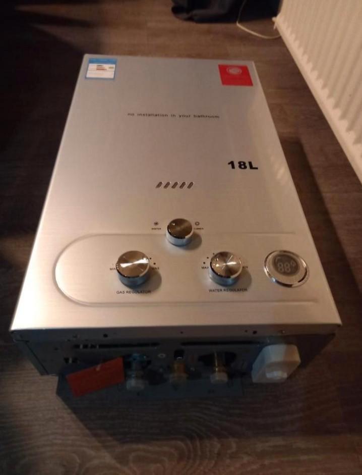 Tekoop krachtige 18 liter lpg butaan propaan geiser, Doe-het-zelf en Verbouw, Geisers en Boilers, Nieuw, Geiser, Propaan of Butaan