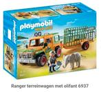 Playmobil 6937 ranger terreinwagen met olifant, Kinderen en Baby's, Speelgoed | Playmobil, Ophalen of Verzenden, Zo goed als nieuw
