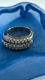 Goud ring, Sieraden, Tassen en Uiterlijk, Ringen, 18 tot 19, Nieuw, Ophalen of Verzenden, Met edelsteen