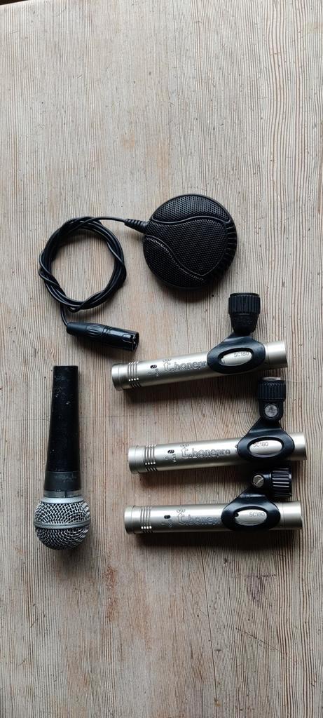 Microfoon Set: T.Bone SC180, Shure SM58 Replica & dap cm95, Muziek en Instrumenten, Microfoons, Gebruikt, Studiomicrofoon, Ophalen