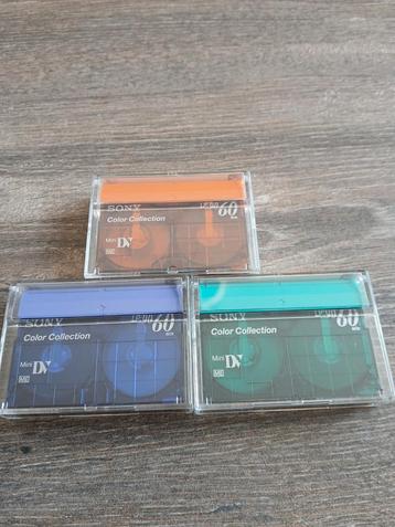 3x Sony Mini DV Color Collection Bandjes beschikbaar voor biedingen