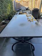 Tuintafel en 4 stoelen, Tuin en Terras, Tuintafels, Ophalen, Gebruikt, Rechthoekig, Overige materialen