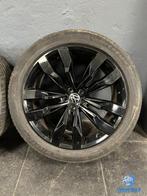6.5mm! Originele VW Touareg CR7 Suzuka 21 inch zwarte velgen, Auto-onderdelen, Banden en Velgen, Gebruikt, 285 mm, Banden en Velgen