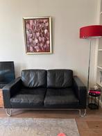 Dutch Originals Gispen AD2 bank zwart leer, Ophalen, Gebruikt, 150 tot 200 cm, Tweepersoons