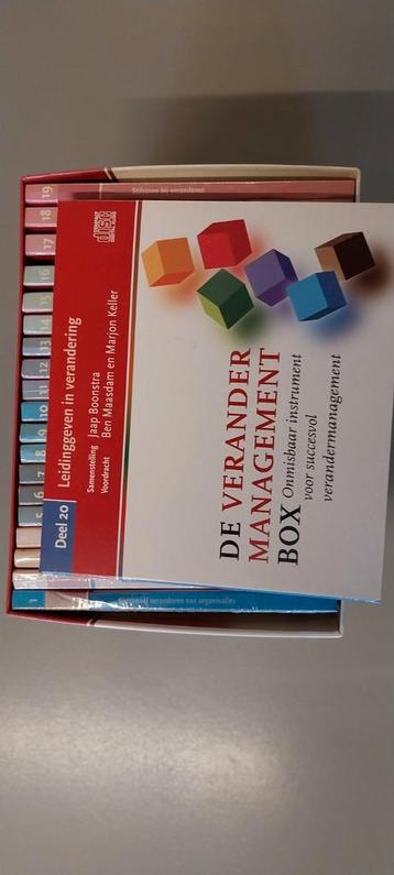 Veranderingen in het management . Box met studie cd's beschikbaar voor biedingen