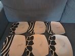 6 Dinerborden Zebra/Giraf, Huis en Inrichting, Ophalen, Gebruikt, Bord(en), Overige stijlen