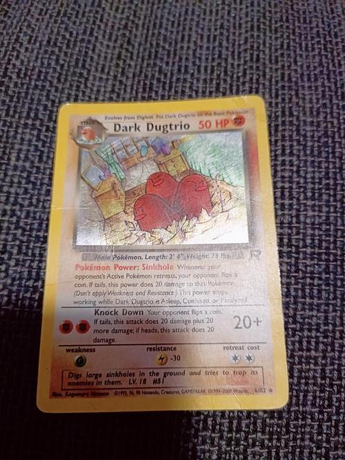 Dark Dugtrio 6/82 Team Rocket, Verzamelen, Speelkaarten, Jokers en Kwartetten, Zo goed als nieuw, Speelkaart(en), Ophalen of Verzenden