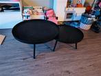 WOOOD Mesa Bijzettafels L en XL - Zwart - Set, Huis en Inrichting, Tafels | Salontafels, Ophalen, 50 tot 100 cm, Overige materialen