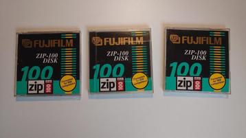3 Zip disks 100 van FujiFilm beschikbaar voor biedingen
