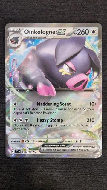 Oinkologne EX (SVI 158/198) Pokémon kaart beschikbaar voor biedingen