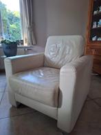 stoel / fauteuil, Huis en Inrichting, Ophalen, Gebruikt, Wit, Leer
