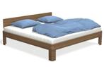 Showroom Auping Auronde 1500 200x200 Walnut incl Hoofdbord, Huis en Inrichting, Slaapkamer | Bedden, Verstelbaar, Wit, Tweepersoons