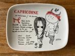 Vintage schaaltje Steenbok Capricorne sterrenbeeld (zgan), Ophalen of Verzenden, Zo goed als nieuw, Porselein, Bord of Schaal