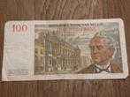 100 Belgische frank biljet 1953, Ophalen of Verzenden