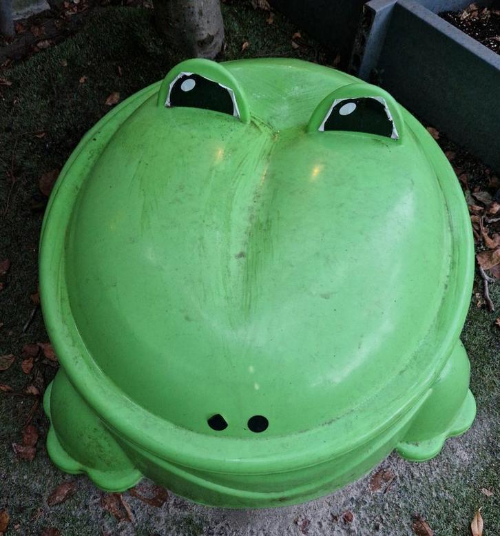 Kikker Zandbak met Deksel, Kinderen en Baby's, Speelgoed | Buiten | Zandbakken, Gebruikt, Ophalen