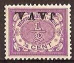 Ned-Indie NVPH nr 63f postfris Opdruk Java Kopstaand 1908, Nederlands-Indië, Verzenden, Postfris
