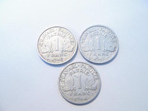 Setje oorlogsmunten Francs WW2 Vichy Frankrijk #311, Postzegels en Munten, Munten | Europa | Niet-Euromunten, Setje, Frankrijk