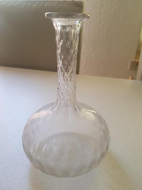 Vintage bloemen vaas, vaasje., Huis en Inrichting, Woonaccessoires | Vazen, Gebruikt, Overige kleuren, Minder dan 50 cm, Glas
