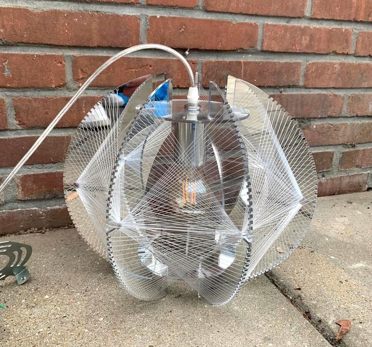 Vintage Spage age Retro Design Paul Secon hanglamp lamp, Huis en Inrichting, Lampen | Hanglampen, Ophalen