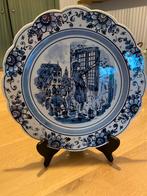 Delfts blauw wandbord schilders, Ophalen