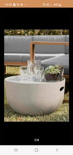 KAVE HOME Opbergtafel, bijzettafel, salontafel, betonlook, Huis en Inrichting, Tafels | Sidetables, Ophalen, 100 tot 150 cm, Nieuw